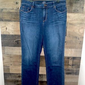 Ann taylor LOFT jeans curvy straight 32/14